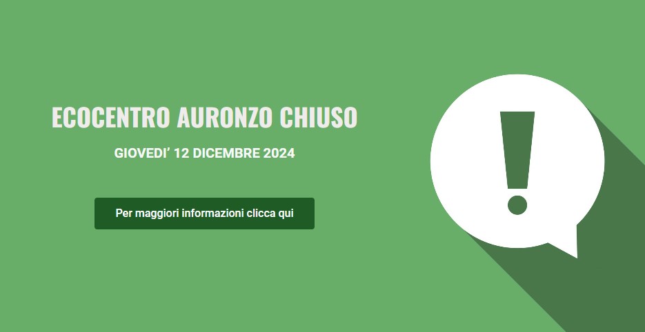 Chiusura Ecocentro di Auronzo